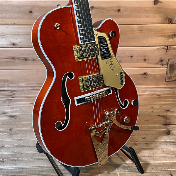 Gretsch Nashville Hollow Body with String-Thru Electric Guitar - Orange Stain
