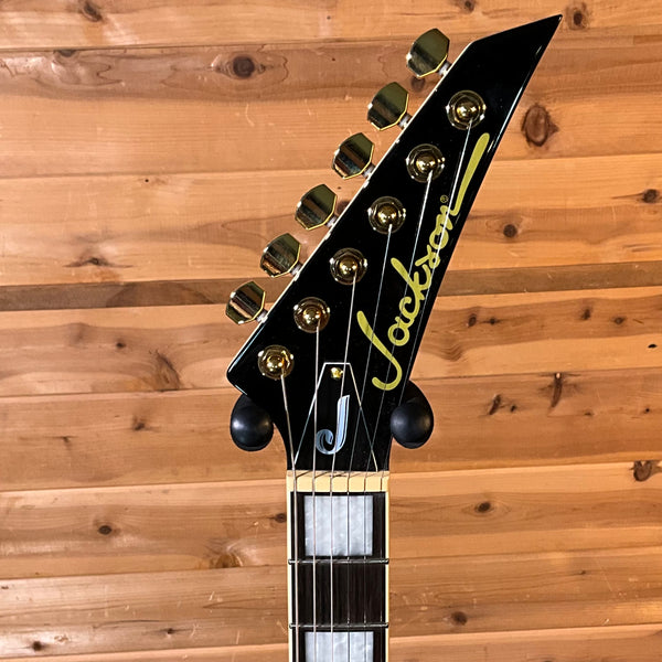 Jackson Legend Series Limited Edition Signature Randy Rhoads CD1 Electric Guitar - Vintage White with Black Pin Stripes