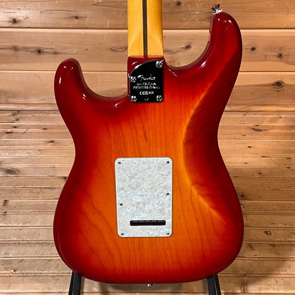 Fender American Professional Stratocaster Electric Guitar - Aged Cherry Burst