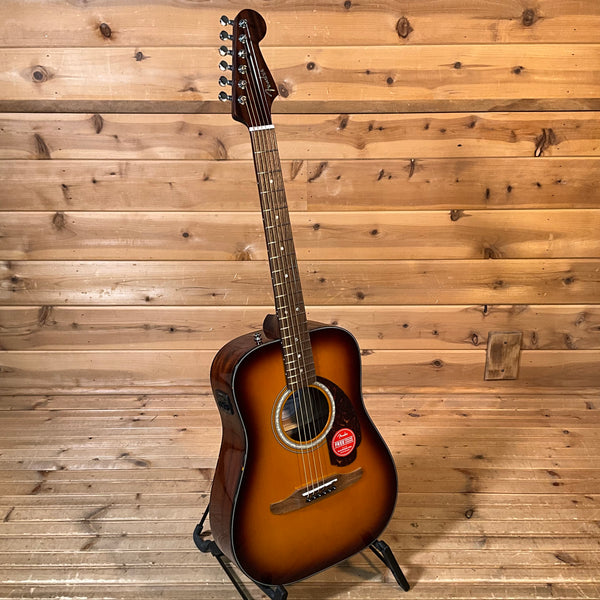 Fender California Deluxe Redondo Jr. E Acoustic Guitar - Honey Sunburst