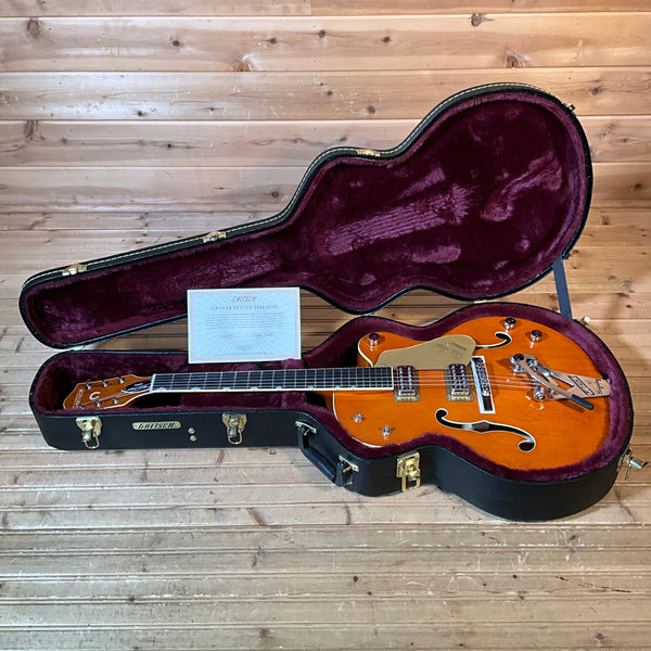 Gretsch G6120T-BSSMK Brian Setzer Signature Nashville Hollow Body 59' Electric Guitar - Smoke Orange
