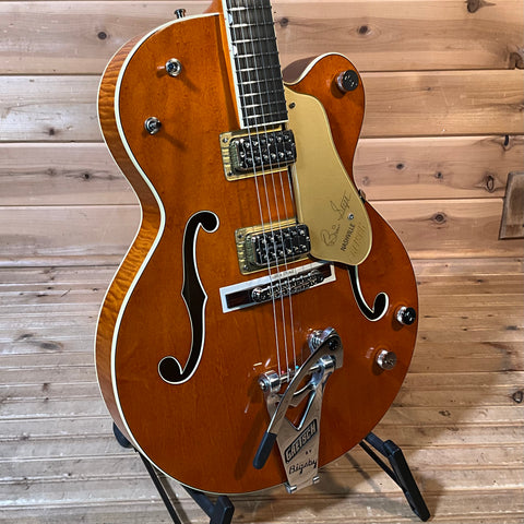 Gretsch G6120T-BSSMK Brian Setzer Signature Nashville Hollow Body 59' Electric Guitar - Smoke Orange