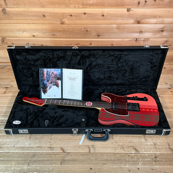 Fender Monster Hunter Rathalos Telecaster Electric Guitar - Rathalos Red