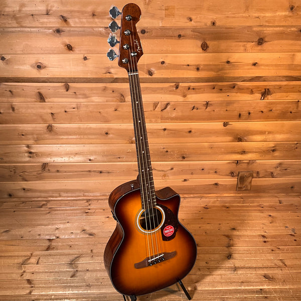 Fender California Deluxe Kingman CE Acoustic Bass Guitar - Honey Sunburst
