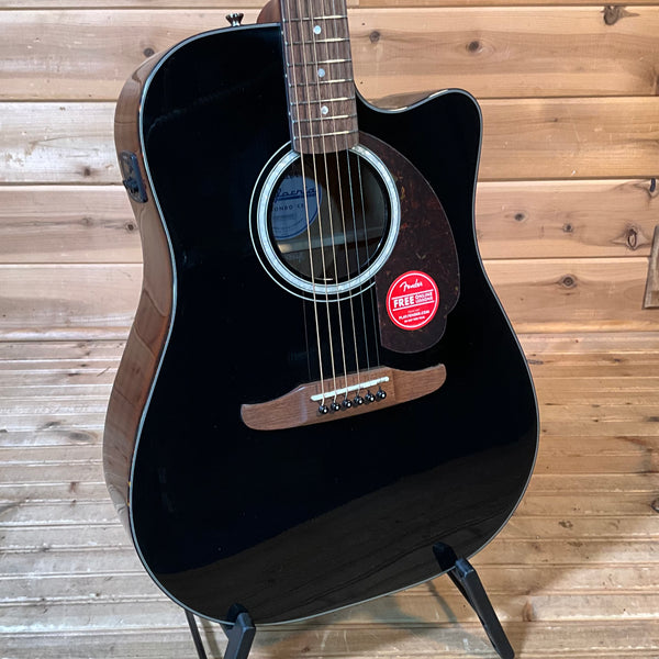 Fender California Deluxe Redondo CE Acoustic Guitar - Black