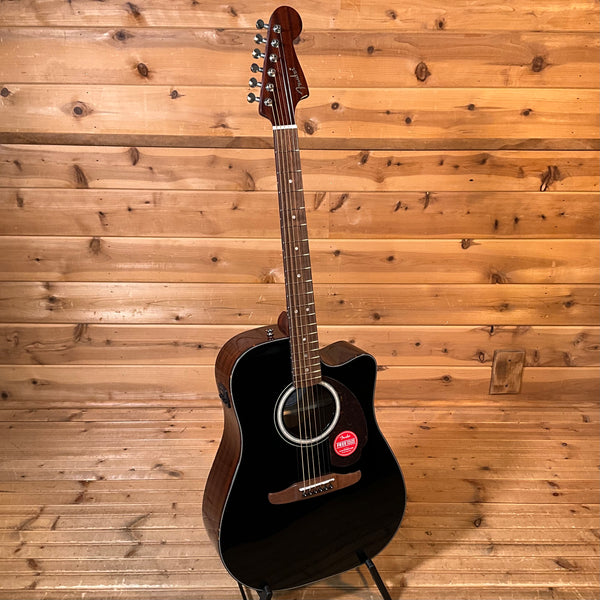 Fender California Deluxe Redondo CE Acoustic Guitar - Black