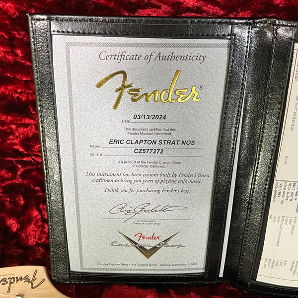 Fender Custom Shop Eric Clapton Signature Stratocaster Electric Guitar - Mercedes Blue