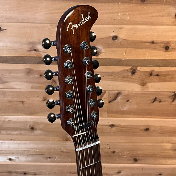 Fender California Deluxe Villager E 12-String Acoustic Guitar - Black