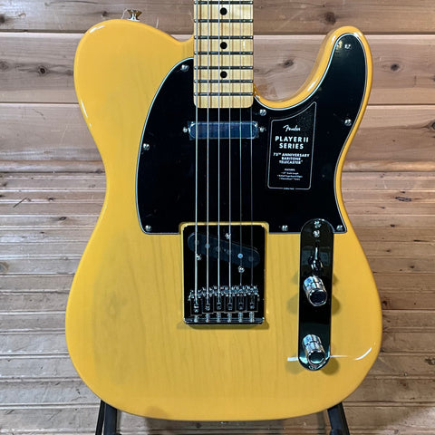75th Anniversary Player II Baritone Telecaster Electric Guitar - Butterscotch Blonde