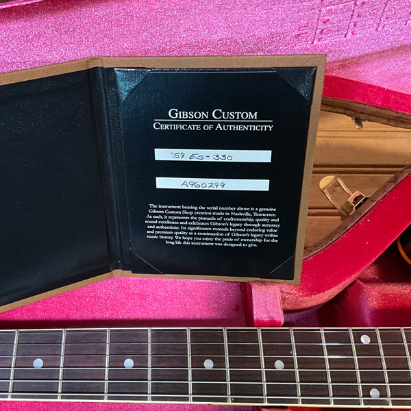 Gibson Custom 1959 ES-330 Reissue Electric Guitar - Vintage Burst