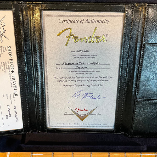 Fender Custom Shop Madison '54 Telecaster NOS Masterbuilt Greg Fessler Electric Guitar