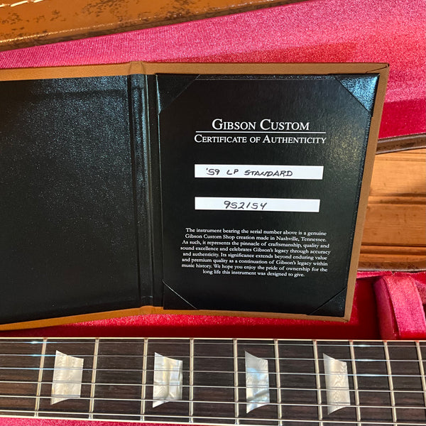 Gibson Custom 1959 Les Paul Standard Reissue Electric Guitar - Dirty Lemon