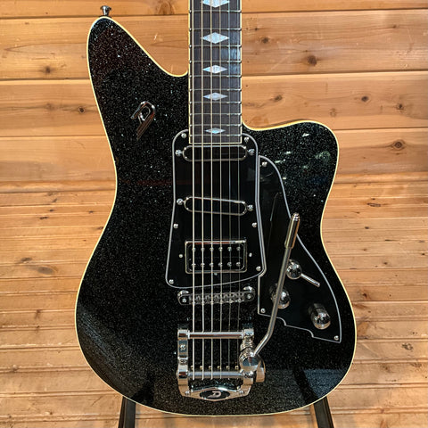 Duesenberg Paloma Baritone Electric Guitar - Black Sparkle
