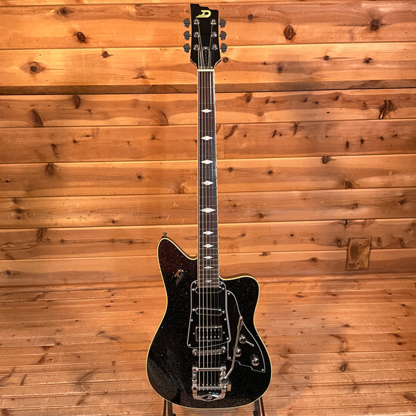 Duesenberg Paloma Baritone Electric Guitar - Black Sparkle