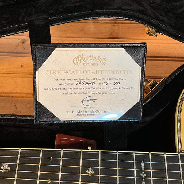Martin 000-42EC 30th Anniversary Eric Clapton Acoustic Guitar - Natural