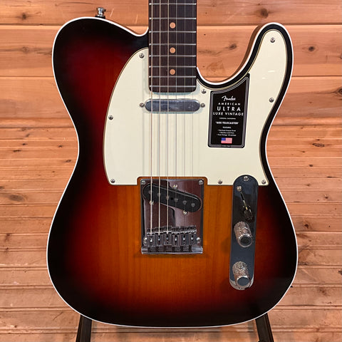Fender American Ultra Luxe Vintage 60's Telecaster Custom Electric Guitar - 3-Color Sunburst