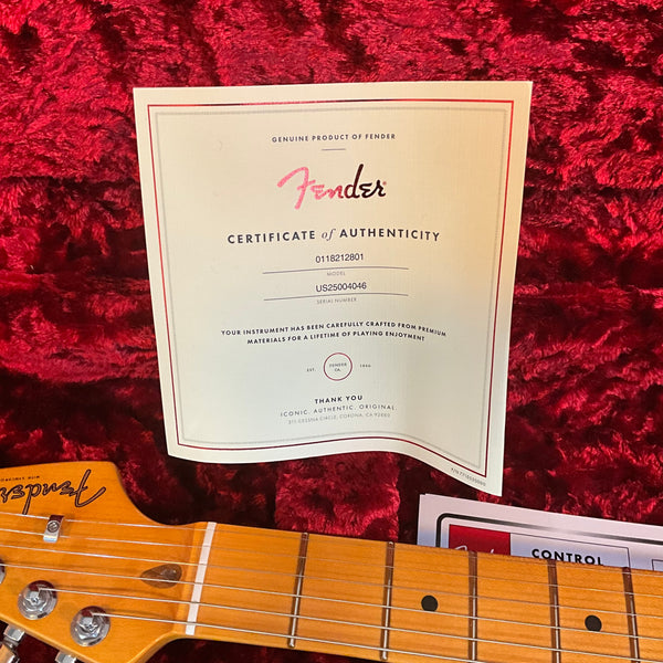 Fender American Ultra Luxe Vintage 50's Stratocaster Electric Guitar - White Blonde