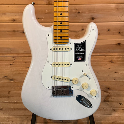 Fender American Ultra Luxe Vintage 50's Stratocaster Electric Guitar - White Blonde