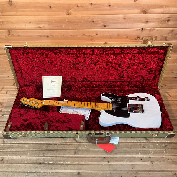 Fender American Ultra Luxe Vintage 50's Telecaster Electric Guitar - White Blonde