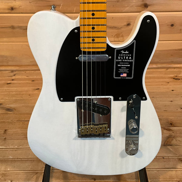Fender American Ultra Luxe Vintage 50's Telecaster Electric Guitar - White Blonde
