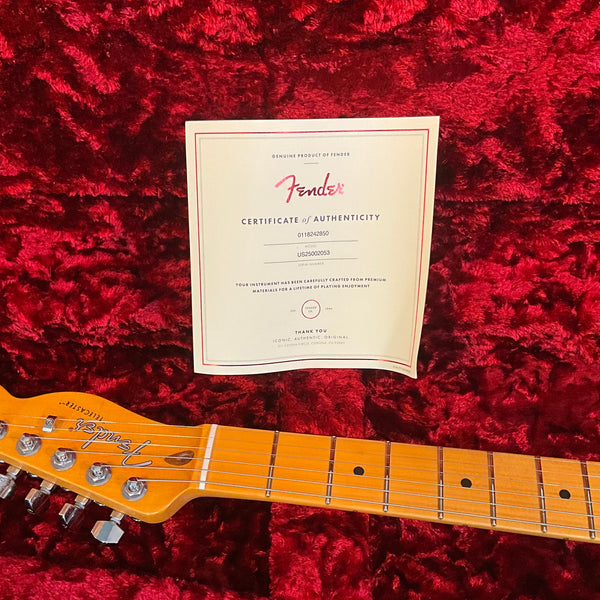 Fender American Ultra Luxe Vintage 50's Telecaster Electric Guitar - Butterscotch Blonde