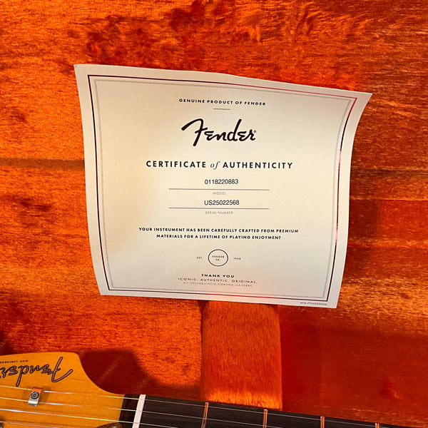 Fender American Ultra Luxe Vintage 60's Stratocaster Electric Guitar - Ice Blue Metallic