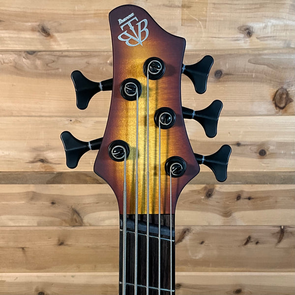 Ibanez BTB705LM 5-String Electric Bass - Natural Browned Burst Flat