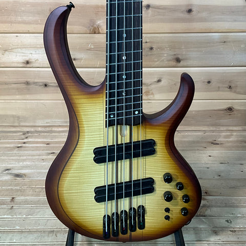 Ibanez BTB705LM 5-String Electric Bass - Natural Browned Burst Flat