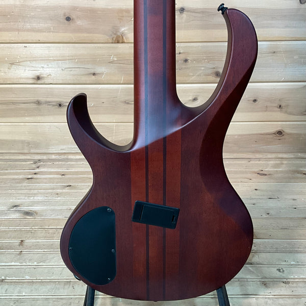Ibanez BTB705LM 5-String Electric Bass - Natural Browned Burst Flat
