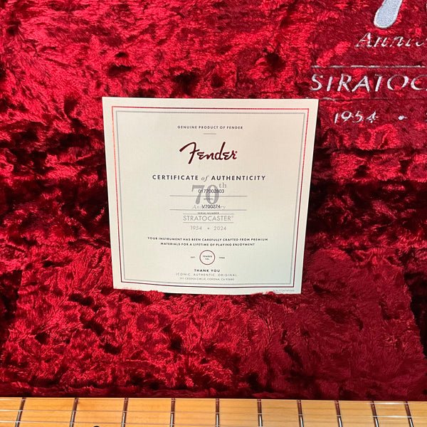 Fender 70th Anniversary American Vintage II 1954 Stratocaster Electric Guitar - 2-Color Sunburst