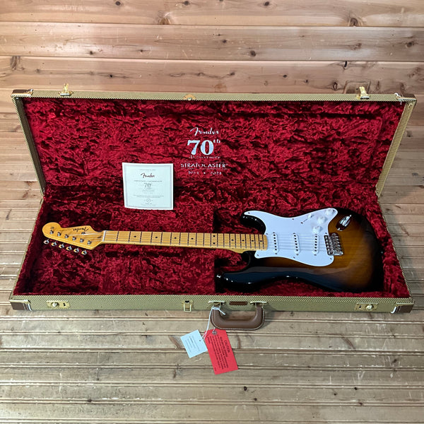 Fender 70th Anniversary American Vintage II 1954 Stratocaster Electric Guitar - 2-Color Sunburst
