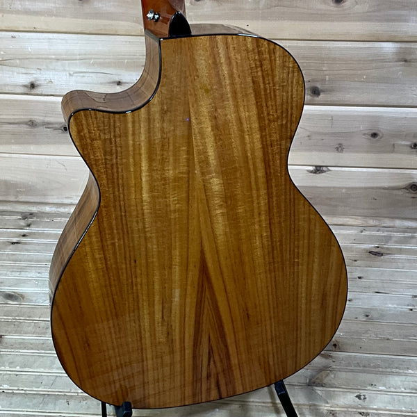 Luna Vineyard Koa Bevel Grand Auditorium Acoustic Electric Guitar - Natural