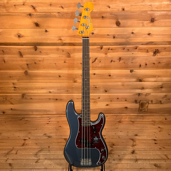 Fender Vintera II Road Worn 60s Precision Electric Bass Guitar - Charcoal Frost Metallic