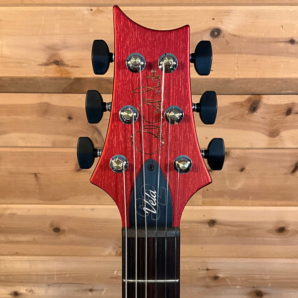 PRS S2 Vela Semi-Hollow Satin Electric Guitar - Red Apple Metallic