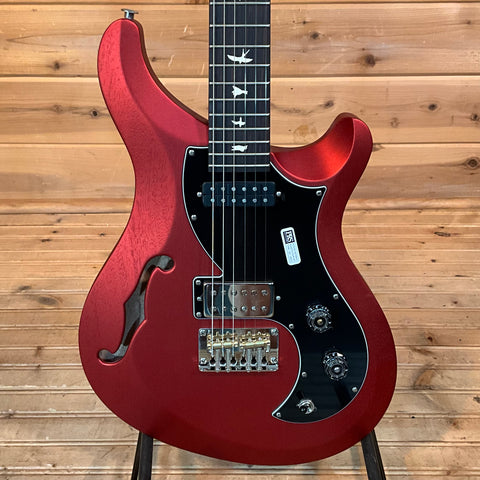 PRS S2 Vela Semi-Hollow Satin Electric Guitar - Red Apple Metallic