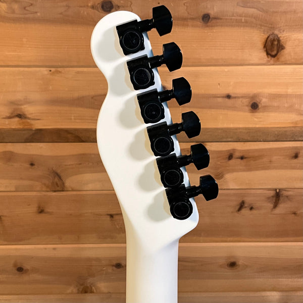 Fender Jack White Triplesonic Acoustasonic Telecaster Electric Guitar - Satin Arctic White with Black Top