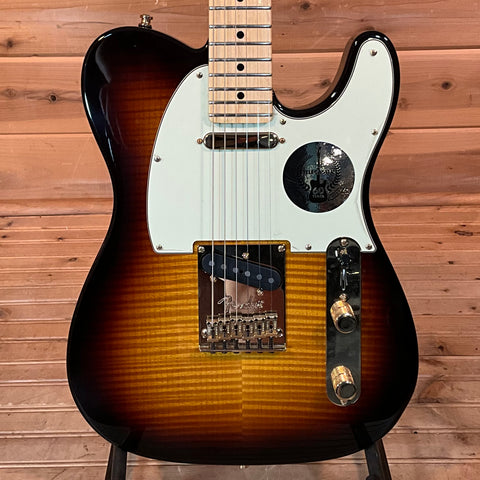 Fender Limited Edition "Tele-Bration" 60th Anniversary Flame Top Telecaster Electric Guitar USED - Antique Burst