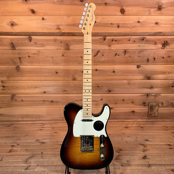 Fender Limited Edition "Tele-Bration" 60th Anniversary Flame Top Telecaster Electric Guitar USED - Antique Burst