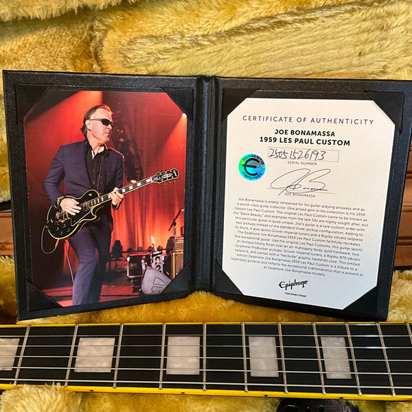 Epiphone Joe Bonamassa 59' Les Paul Electric Guitar - Antique Ebony