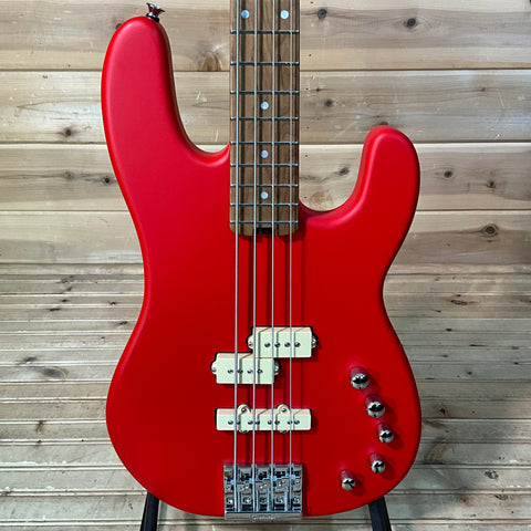 Charvel Pro-Mod San Dimas PJ IV MAH Electric Bass - Satin Ferrari Red