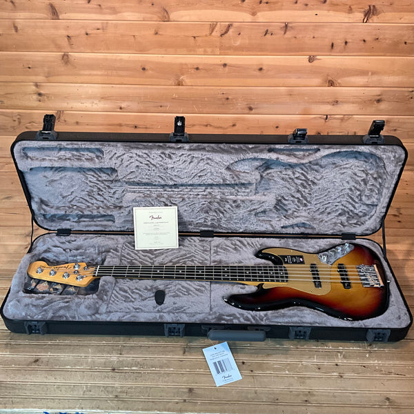 Fender American Ultra II Jazz Bass V Electric Bass Guitar - Ultraburst