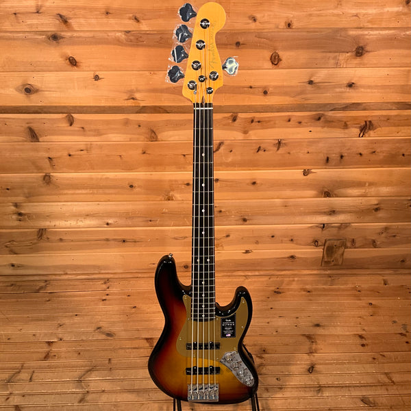 Fender American Ultra II Jazz Bass V Electric Bass Guitar - Ultraburst