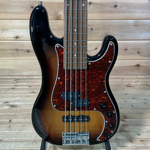 Sadowsky MetroLine 21-Fret Hybrid P/J 5-String Electric Bass Guitar USED - 59 Burst Transparent High