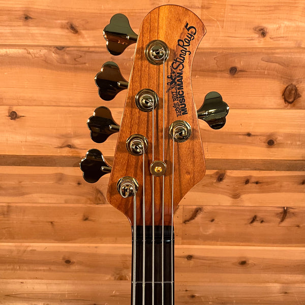 Ernie Ball Music Man StringRay 5 HH Electric Bass Guitar - Cherry Punch