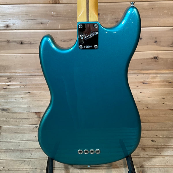 Fender American Professional Classic Mustang Electric Bass - Faded Sherwood Green Metallic