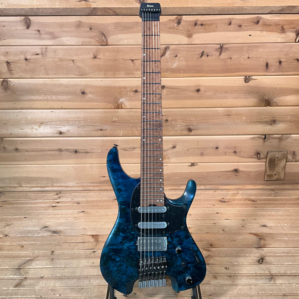Ibanez Q547PB 7-String Electric Guitar - Cosmic Blue Low Gloss