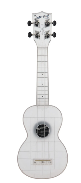 Kala Waterman Transparent Soprano Ukulele - Frosted Glass