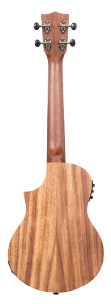 Kala KA-TK-T-CE Teak Tri-Top Tenor Ukulele With Cutaway and EQ - Natural