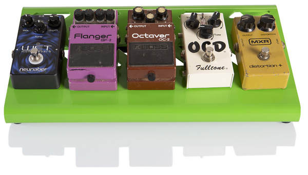 Gator GPB-LAK-GR Green Aluminum Pedal Board w/ Small Carry Bag