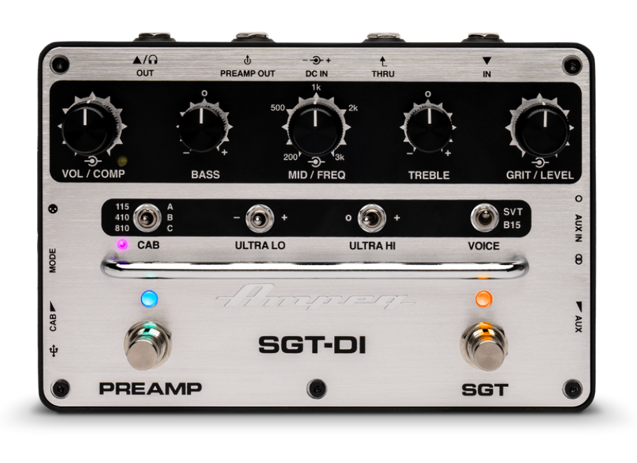 Ampeg SGT-DI ベースプリアンプ Ampeg SGT-DI Pre Amp Pedal - Huber Breese Music